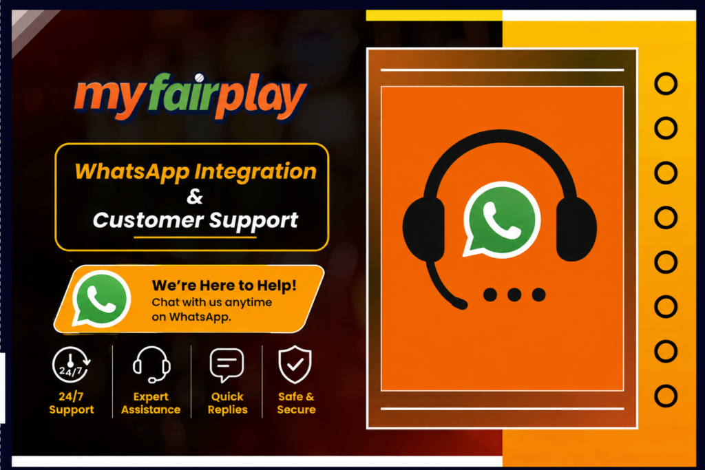 MyFairplay WhatsApp integration and customer support